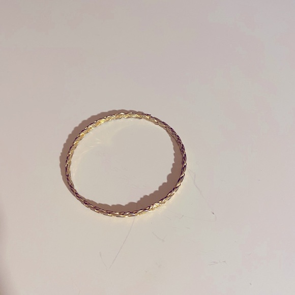 Gold Bangle Bracelet - Picture 2 of 2